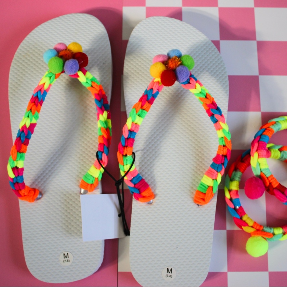 Vibrant Multicolor Women’s Flip Flops